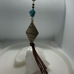 Brass & Turquoise Necklace